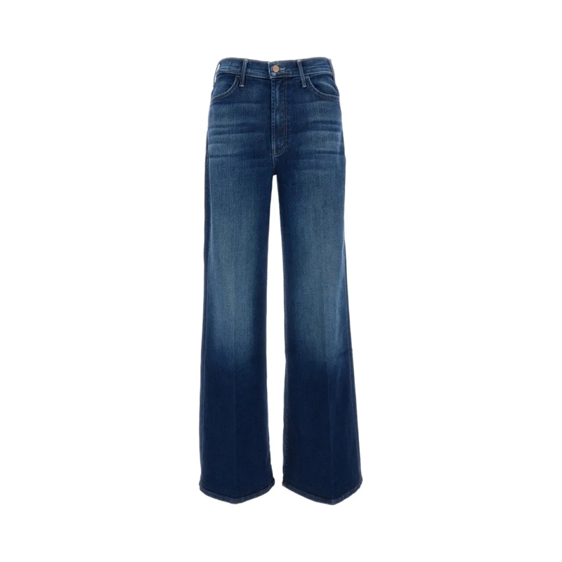 Mother Jeans The Hustler Roller Sneak Jeans Blue