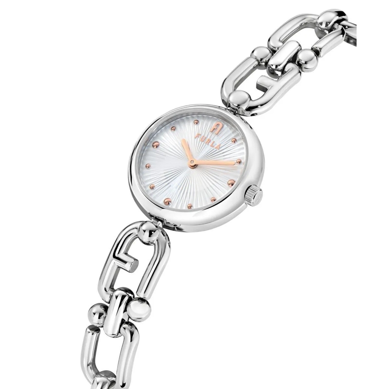 Furla Quarzuhr Quarz-Analoguhr Furla Mianuvola silber(Image 3)
