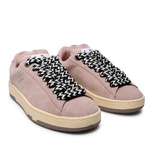 Lanvin Pink Suede Sneakers Pink Low-Top Sneaker