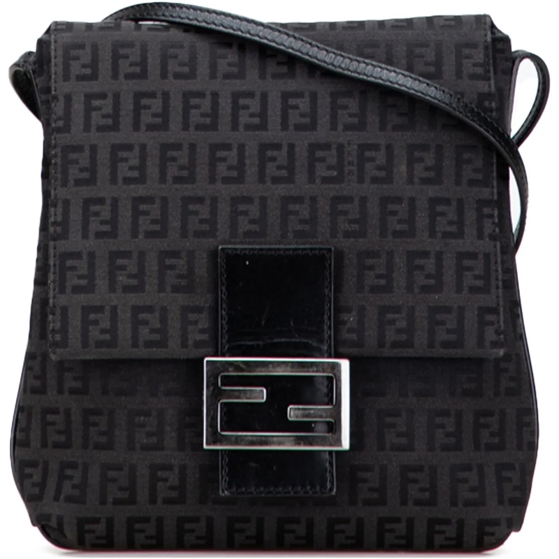 Fendi Sac à bandoulière Zucchino Canvas Crossbody schwarz