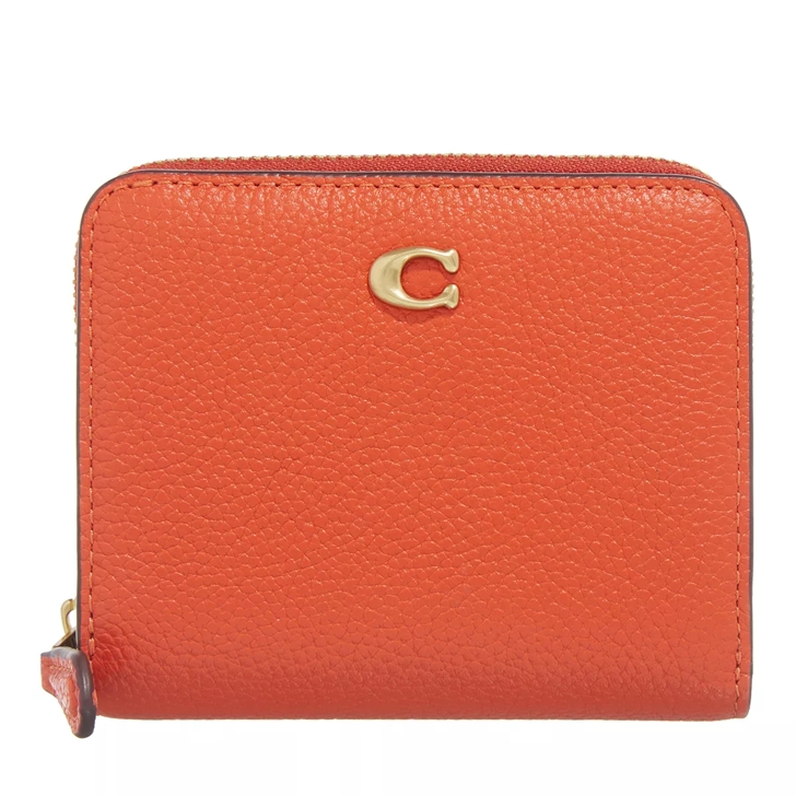 Orange coach wallet new arrivals