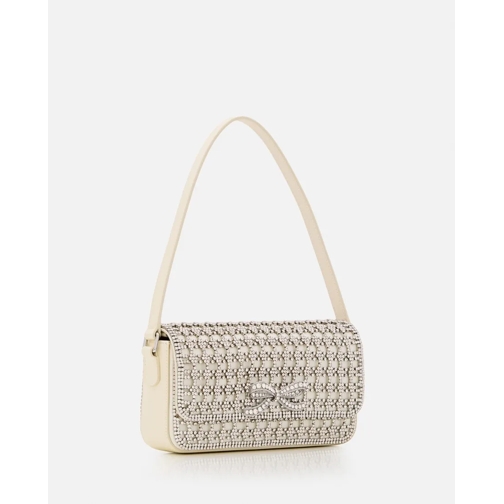 Self Portrait Crystal Baguette Bag White Schoudertas