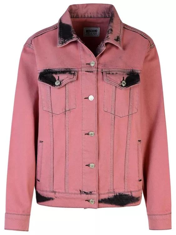 Moschino - Pink Cotton Jeans Jacket - Größe S - pink