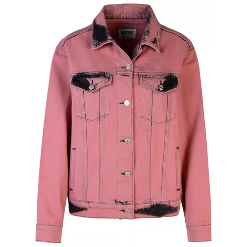 Moschino Pink Cotton Jeans Jacket Pink 