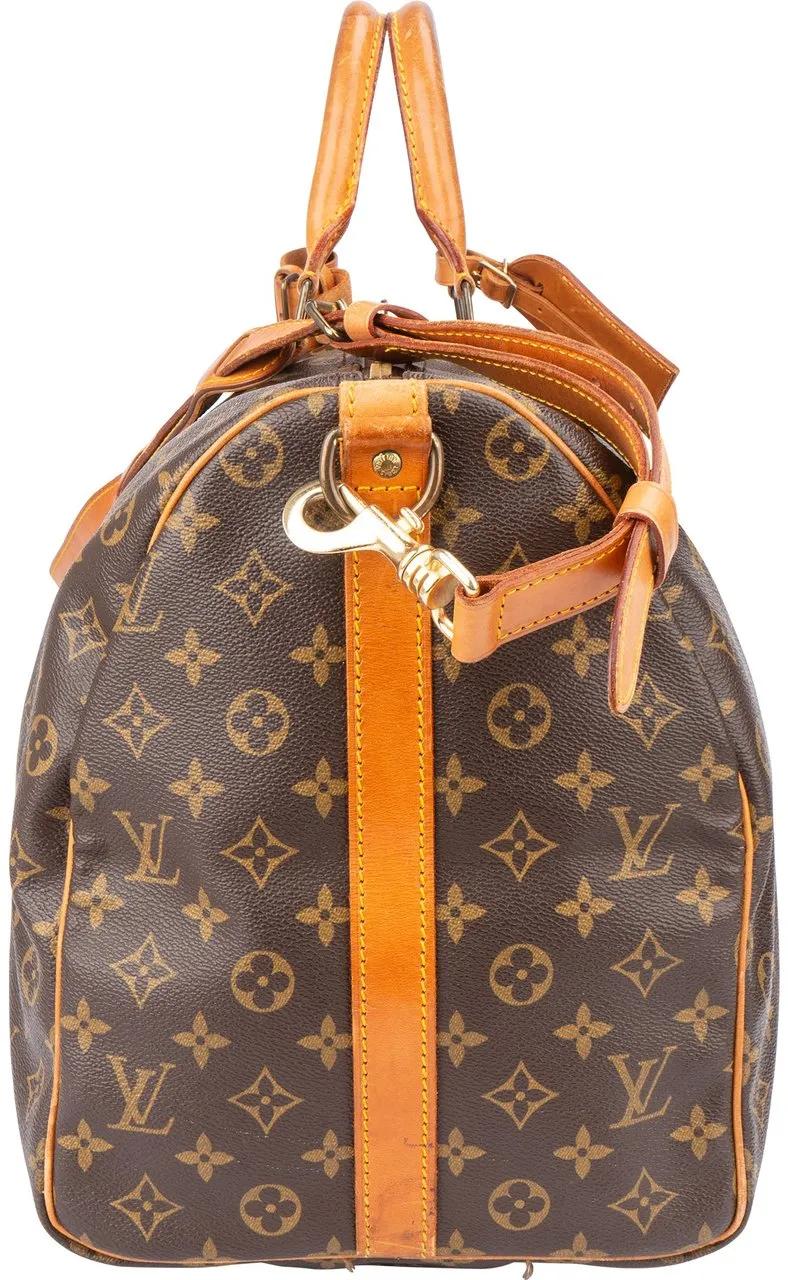 Thumbnail - Louis Vuitton Crossbody Bags - Louis Vuitton Canvas Monogram Keepall 50 Bandoulie - Gr. unisize - in Braun - für Damen