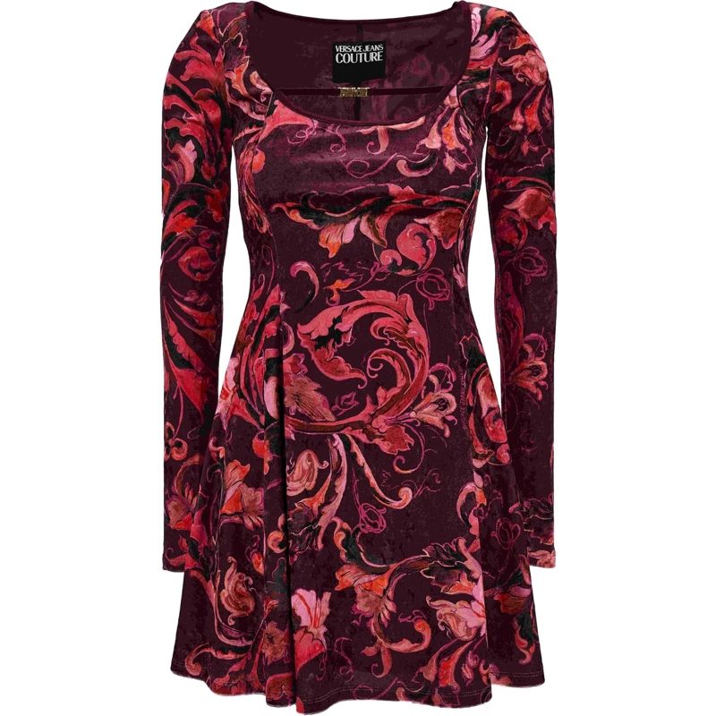 Versace Midikleid Dresses Purple lila