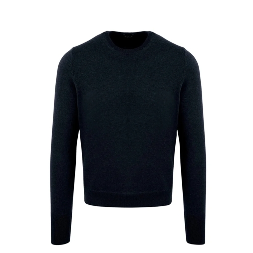 Drumohr Pull Crewneck Cashmere Sweater Blue