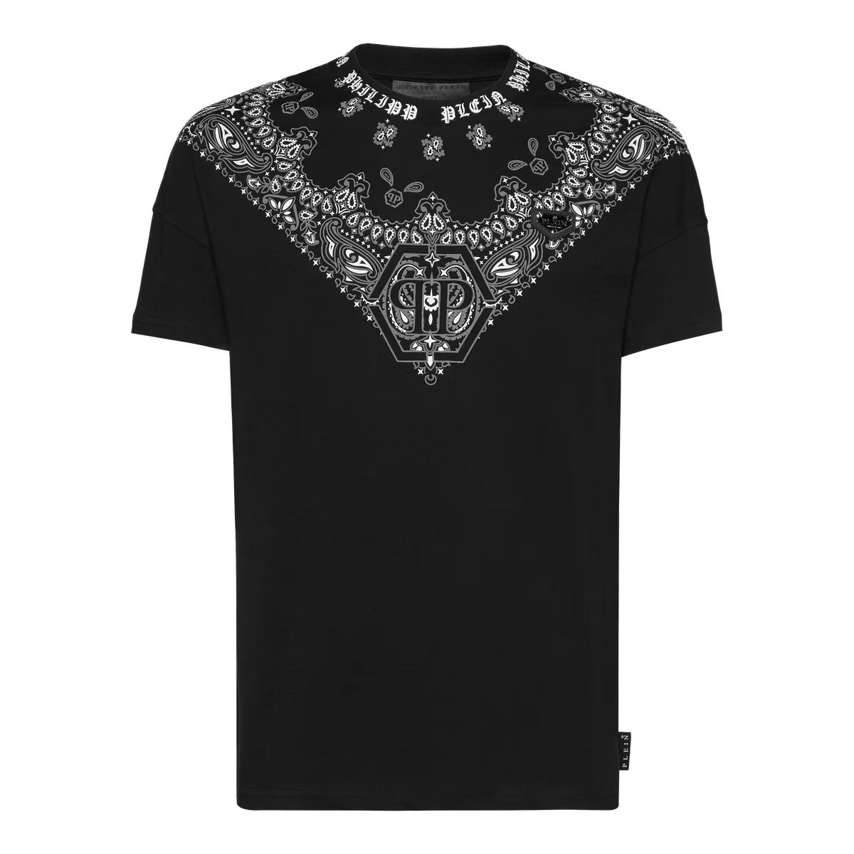 Thumbnail - Philipp Plein - T-Shirt Paisley - Größe L - schwarz