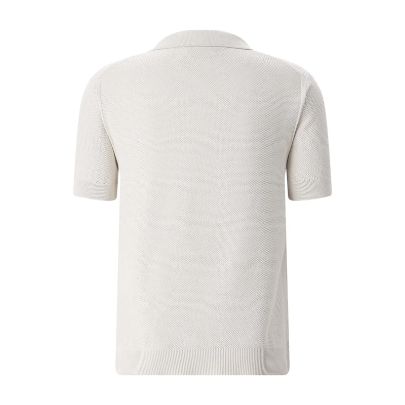 Belstaff T-Shirt Poloshirt aus Seide und Baumwolle blau(Image 3)