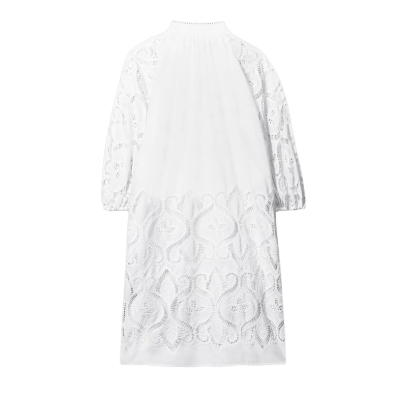 Luisa Cerano Kleid Kleid mit Lochstickerei bleached white (Image 6)