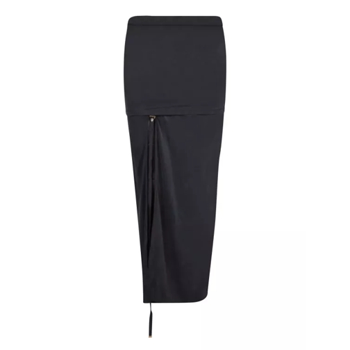 Jacquemus Pareo-Style Split Skirt Black 