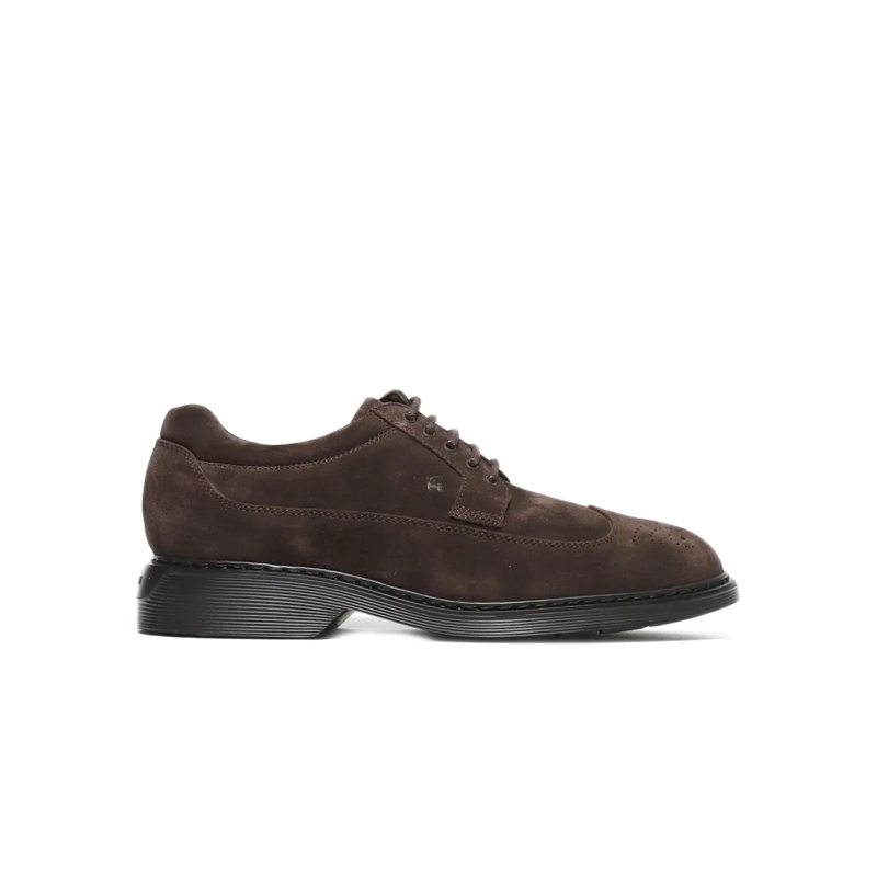 Hogan Lage-top sneaker Brown Derby Shoes Black