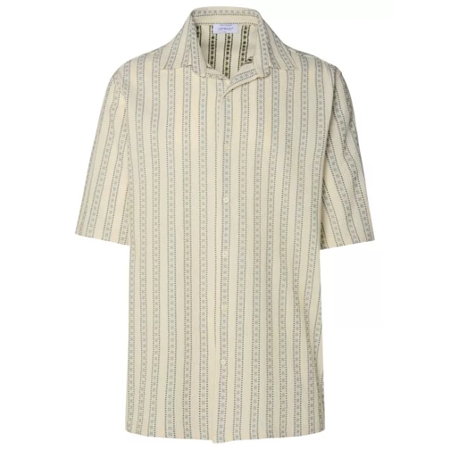 Off-White Ivory Cotton Blend Shirt Neutrals 