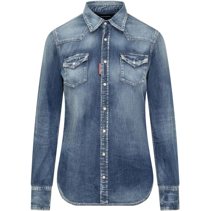 Dsquared2 Chemisier Camicia Dsquared2 blau