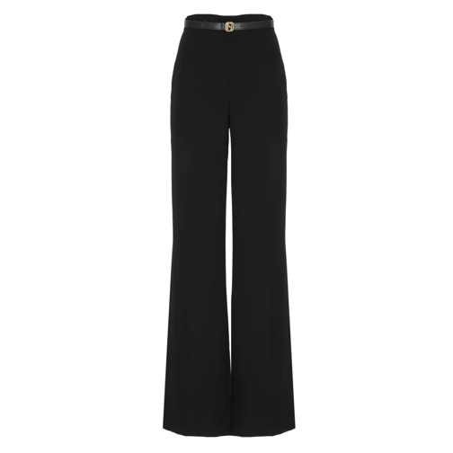 Elisabetta Franchi  Black Trousers With Belt Black