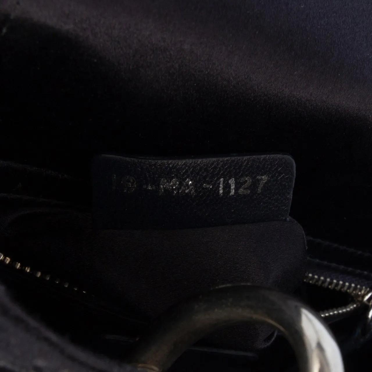 Thumbnail - Christian Dior Hobo Bags - Mini Satin Cannage Strass Crystal Embellished Lady - Gr. unisize - in Schwarz - für Damen