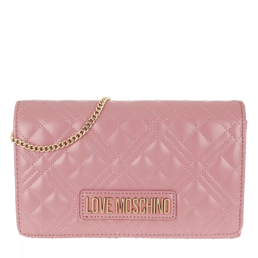 Love Moschino Chain Crossbody Bag Quilted Nappa   Rosa Scuro Crossbodytas