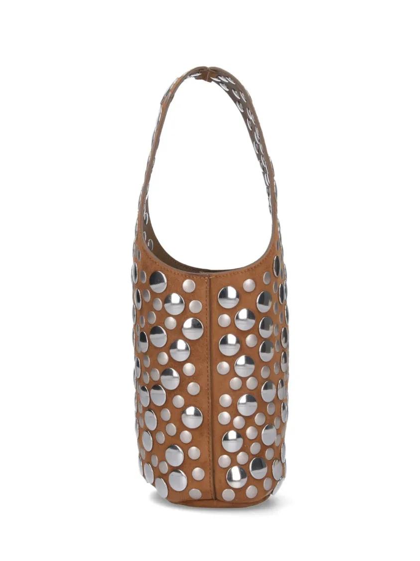 Khaite Crossbody bags "Livia" Studded Bag Brown in bruin