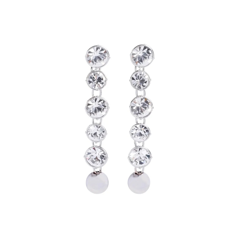 Jean Paul Gaultier Ohrstecker Long Diamond Earrings Silver