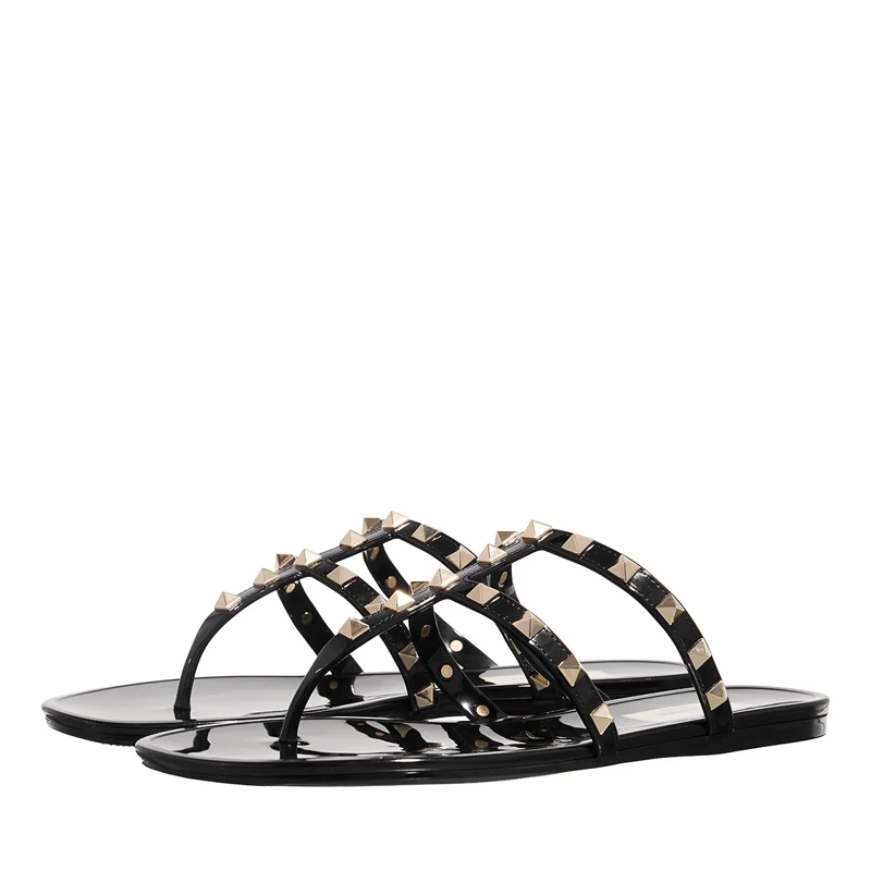 Valentino Garavani Sandalen Rockstud Thong Summer Nero(Image 4)
