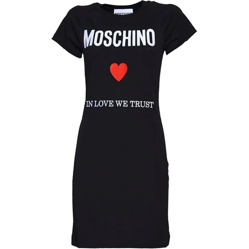 Moschino Midikleid Moschino Couture In Love We Trust Mini Dress schwarz