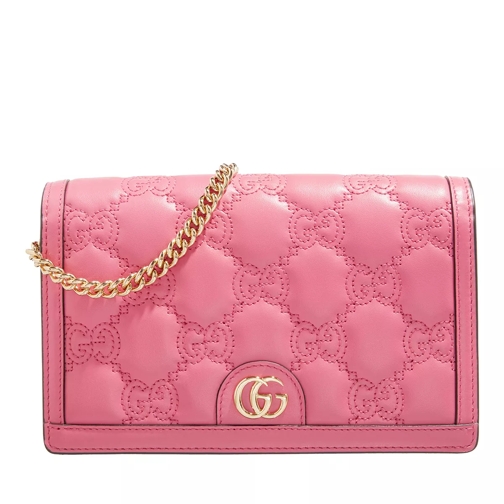 Gucci Leather Wallet on Chain Rhodamine Pink Wallet On A Chain