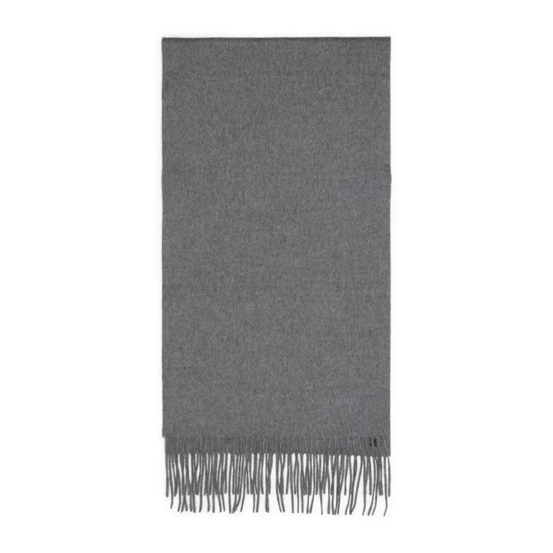 Giorgio Armani Écharpe légère Grey Cashmere Scarf Grey