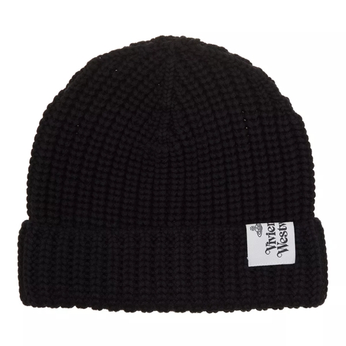 Vivienne Westwood Classic Beanie Hat Black Cappello di lana
