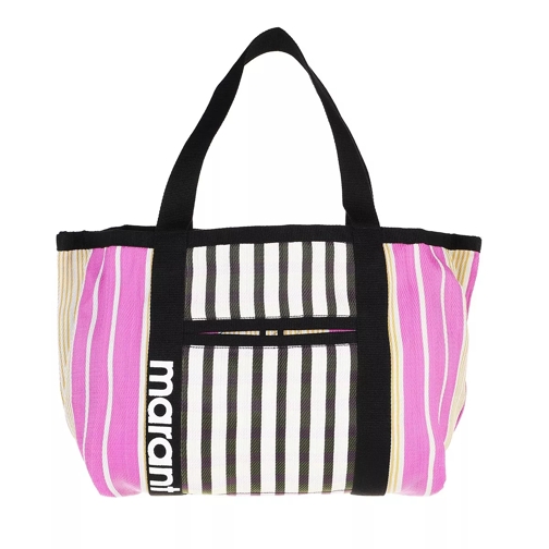 Isabel Marant Medium Darwen Shopper Black/Pink Shopping Bag