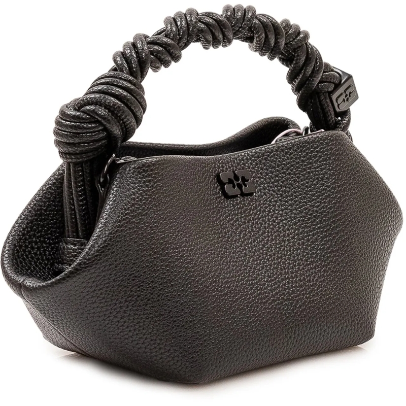 GANNI Schultertasche Bou Mini Bag con Manico Intrecciato schwarz(Image 3)