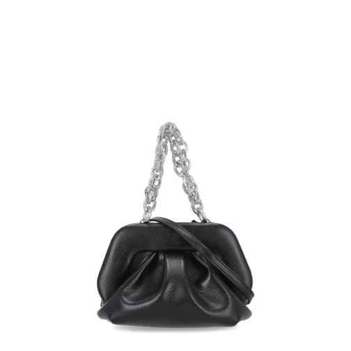 Themoirè Gea Apple Snake Pochette Black Axelremsväska