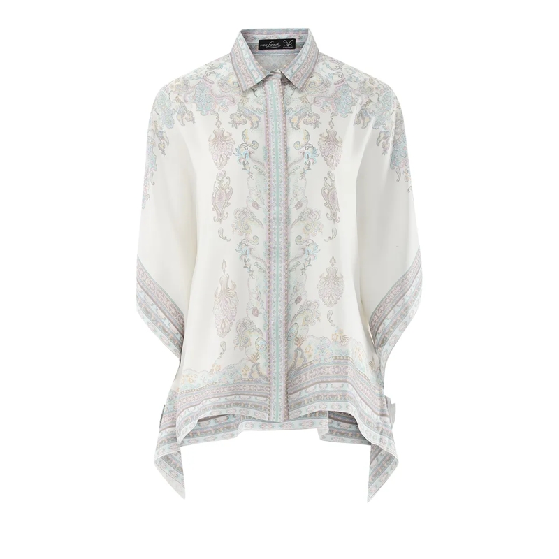 VAN LAACK Bluse Bluse Modern Fit Uni braun