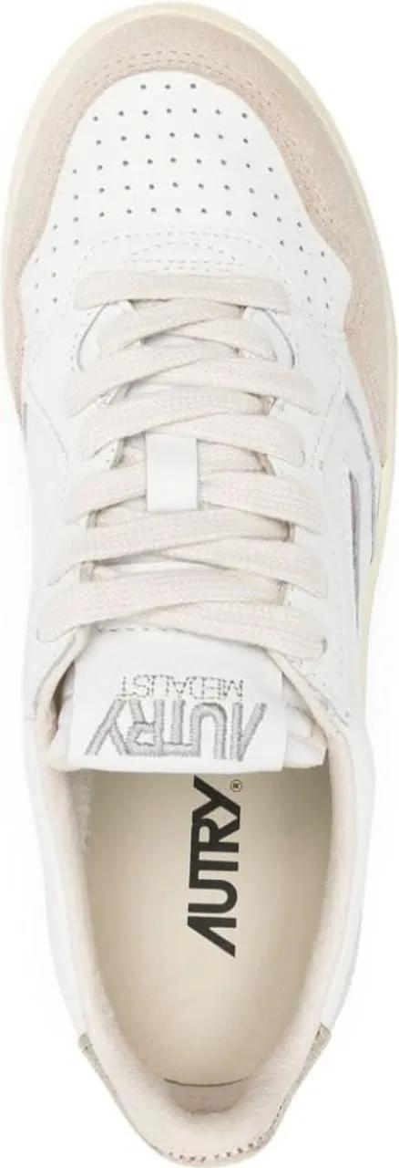 Autry International Low-Top Sneakers Gold in wit