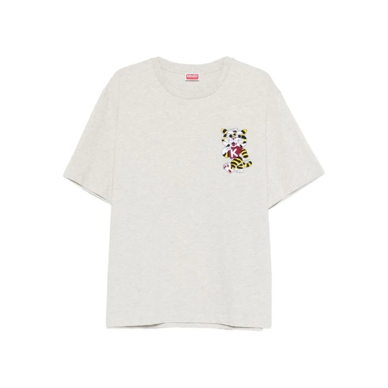 Kenzo T-Shirt Smooth Silk-Nylon Blend T-Shirt White