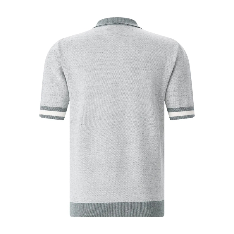 Altea Poloshirt Poloshirt aus Baumwolle & Leinen beige(Image 5)