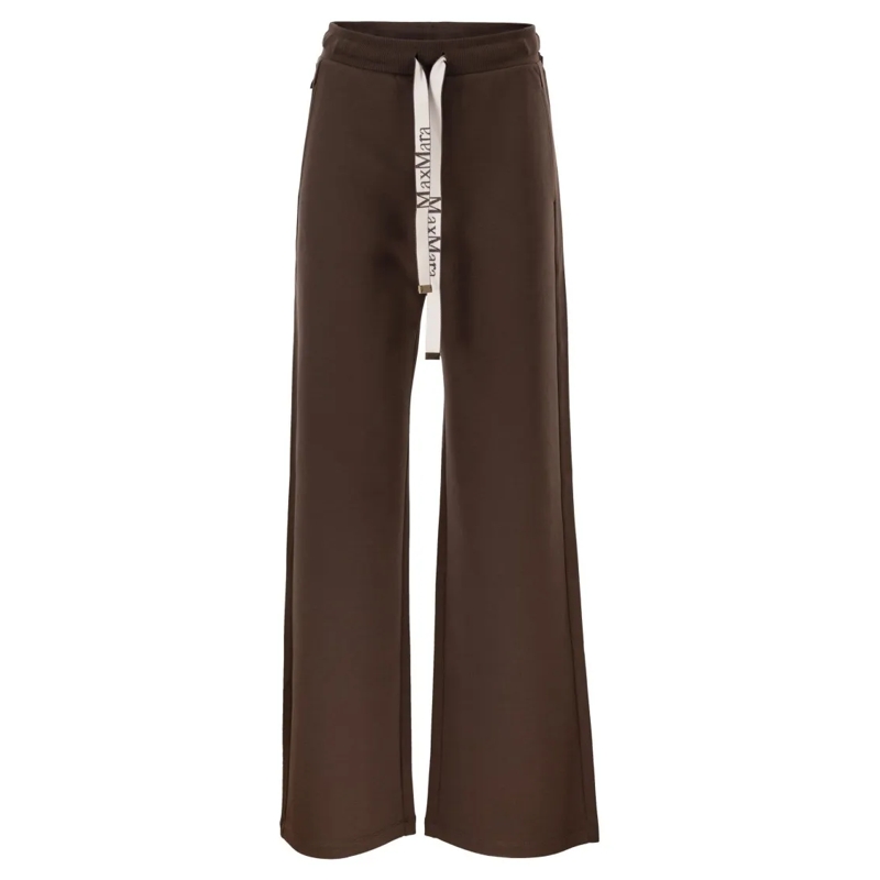 Max Mara  Smmbali - Wide Jersey Trousers Black