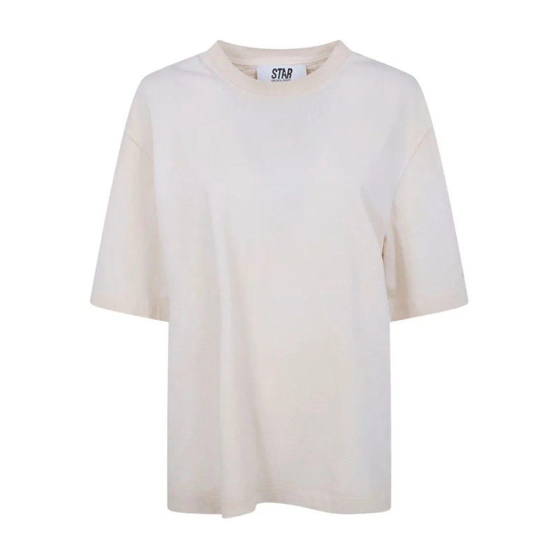 Golden Goose T-shirt Loose-Fitting Silk And Nylon T-Shirt White