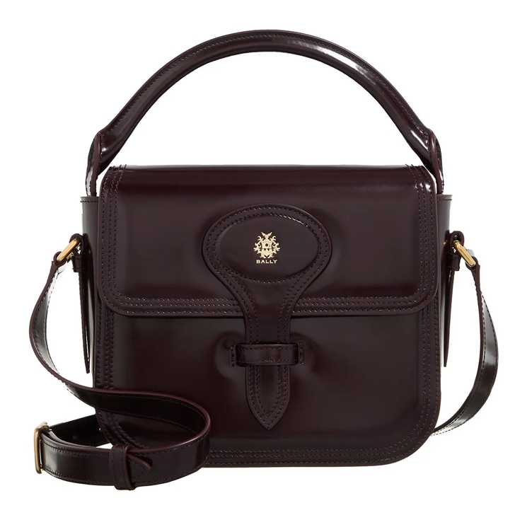 Bally Beckett Flap S Bitter Choco 24 Oro Crossbody Bag