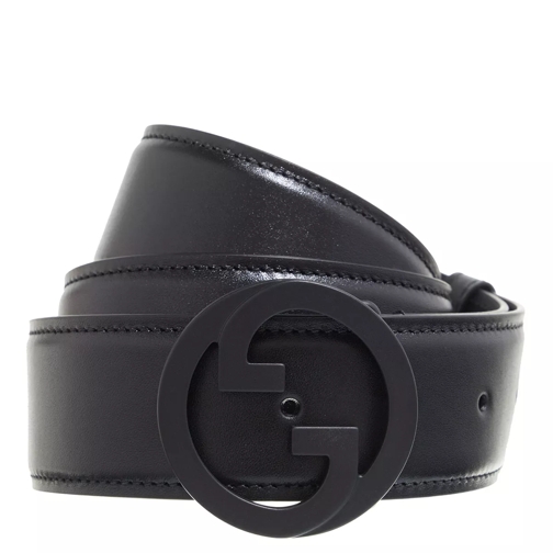 Gucci Blondie Wide Belt Black Leather Ledergürtel