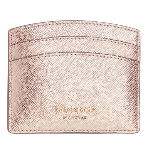 Kate Spade New York Spencer Metallic Leather Card Holder Rose Gold Kartenhalter