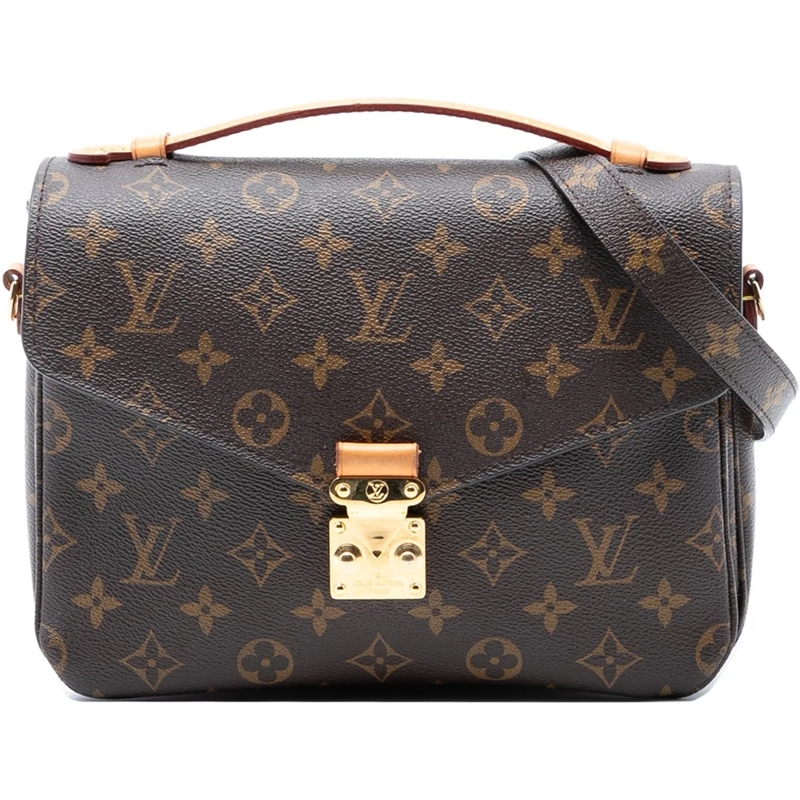 Louis Vuitton Schultertasche Monogram Pochette Metis braun