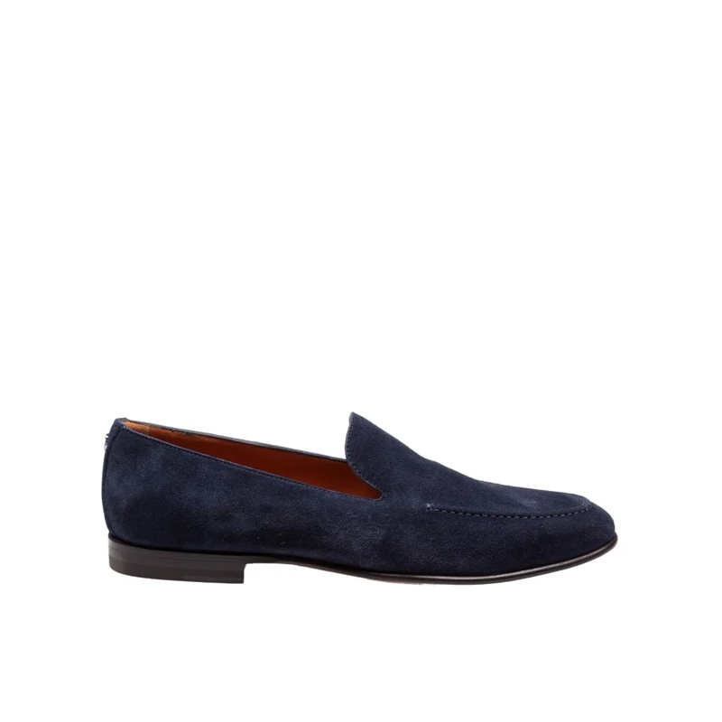 Dolce&Gabbana Loafer Calfskin Crust Moccasin With Rounded Toe Blue