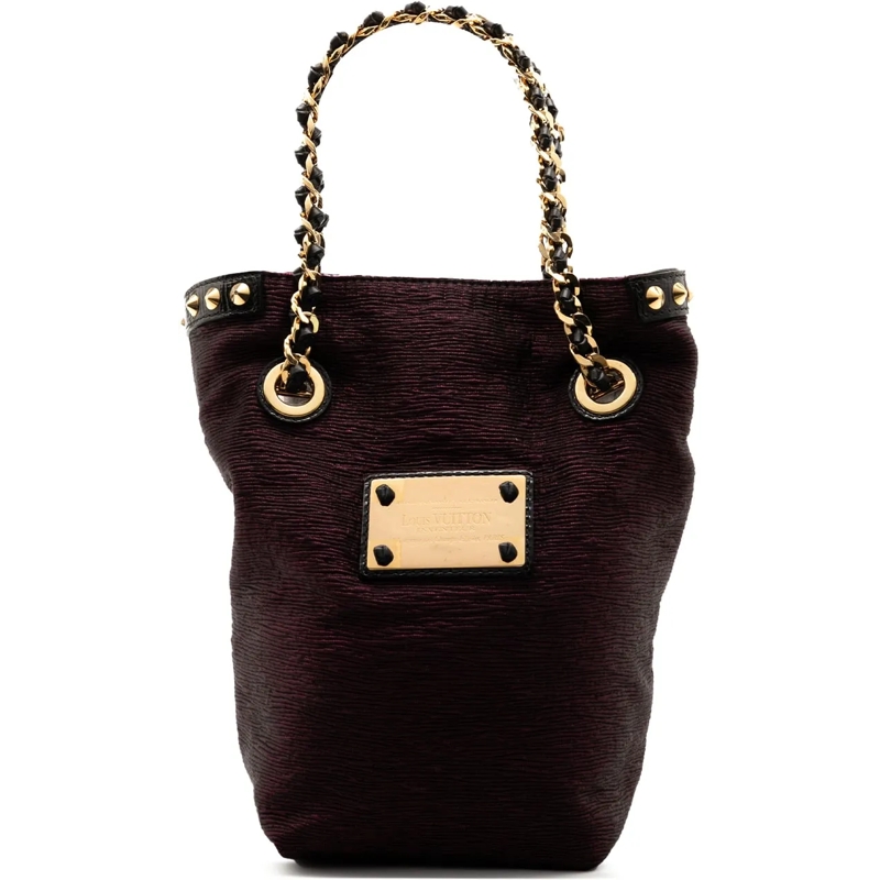 Louis Vuitton Shopper Limited Edition Metallic Jacquard Double Jeu Neo A lila