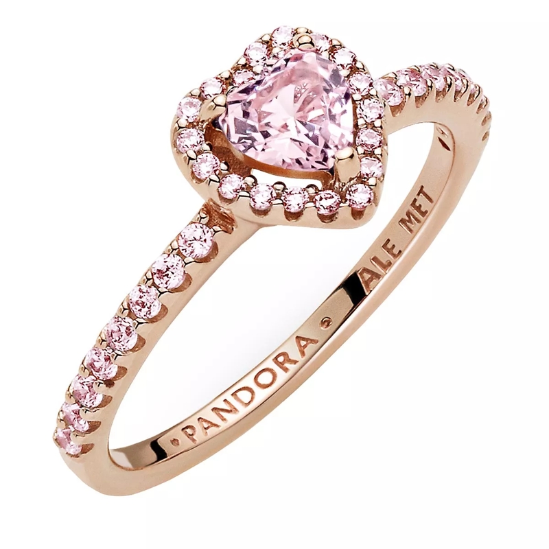 Pandora Bague Funkelndes Erhabenes Herz Ring 14k Rose gold-plated unique metal blend