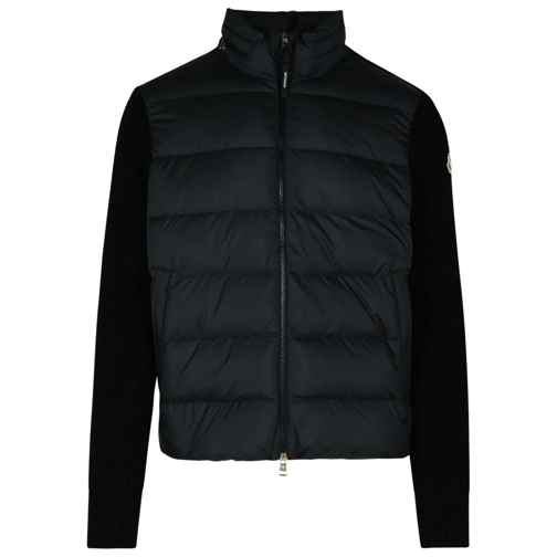 Moncler Black Polyester Sweater Black Pullover