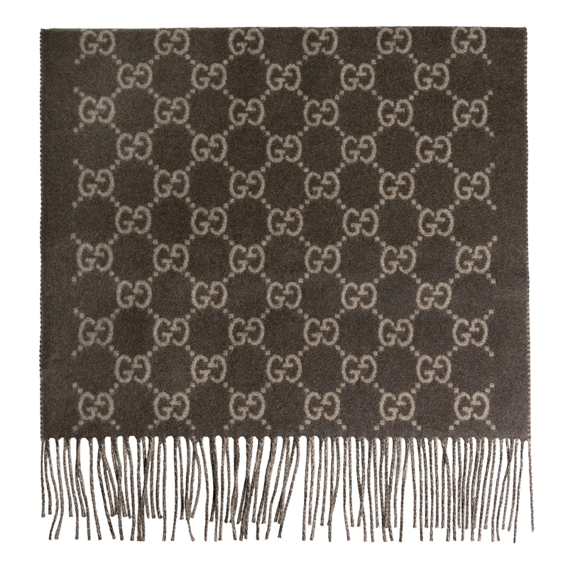 Gucci Kaschmirschal GG Cashmere Scarf 45X190 Green