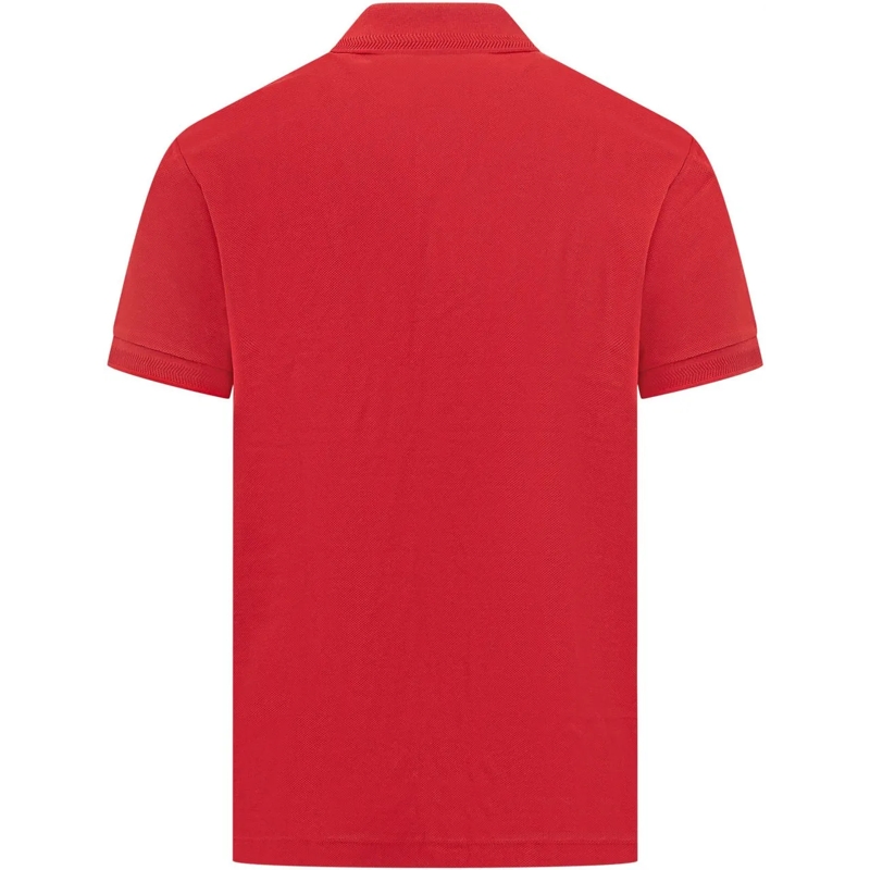 Burberry Polo Polo con Bottoni e Logo rot(Image 2)