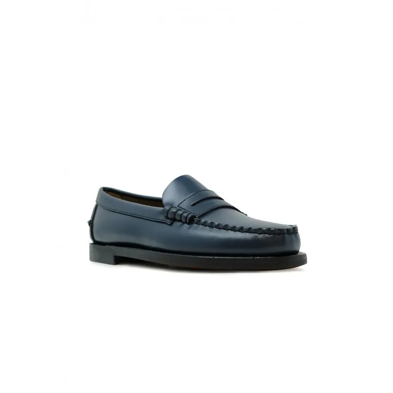 Sebago Balletschoenen Dan Pigment Brilliant Blue Leather Loafers Grey
