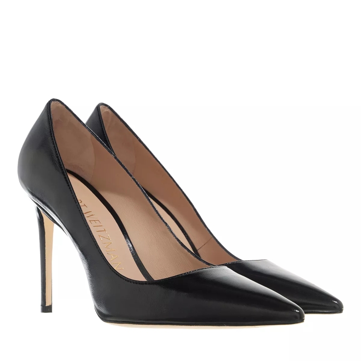 Stuart weitzman black sale patent pumps