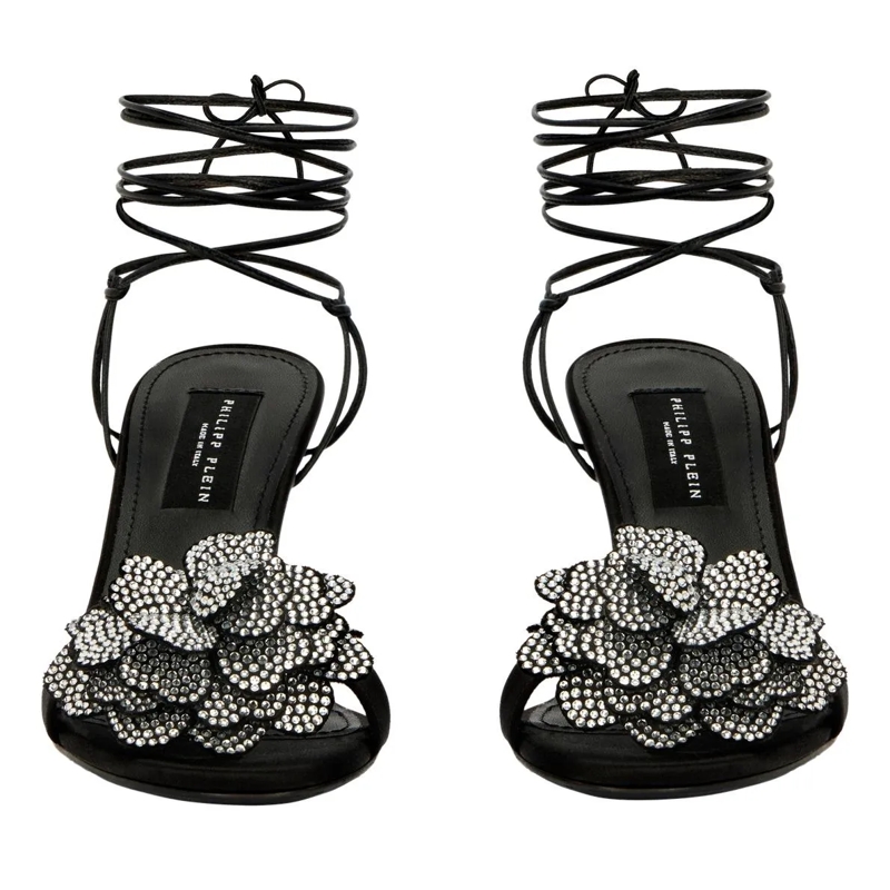 Philipp Plein Riemchensandalen Zeigen Sie Ihre Entschlossenheit und modische Seit schwarz(Image 5)